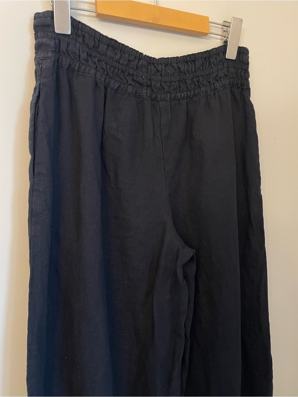 Anthropologie Somerset 100% Linen Pull-On Pants Size XS Black - Picture 6 of 15
